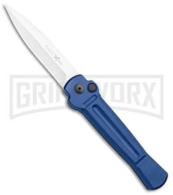 Italian Blade Shop -Italian Blade Shop AKC X treme Ace Auto Blue Satin BHQ 105467 jr large