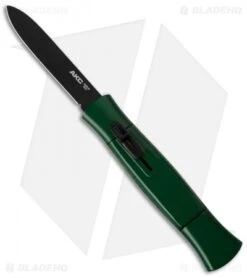 Italian Blade Shop -Italian Blade Shop akc 077 otf dark green black plain cm